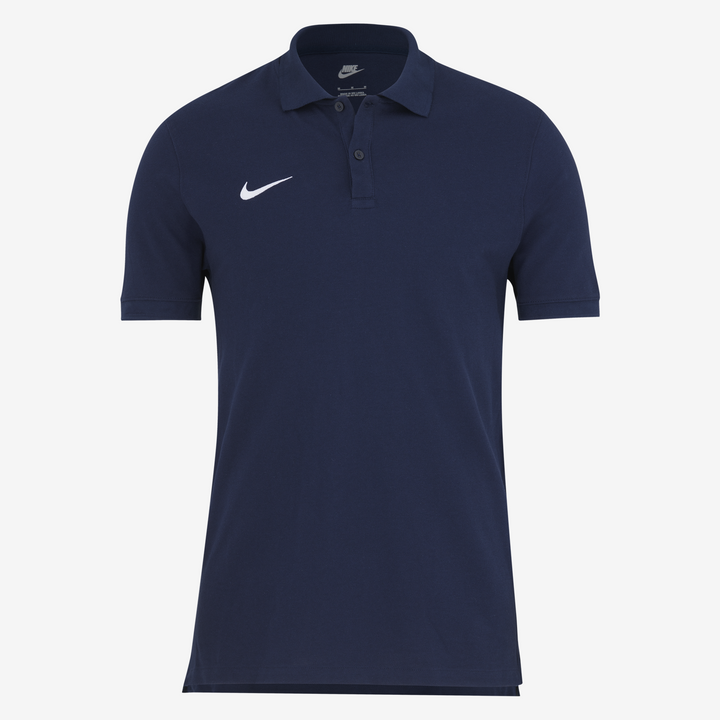 Polo Nike Team Cotton pour homme, bleu marine