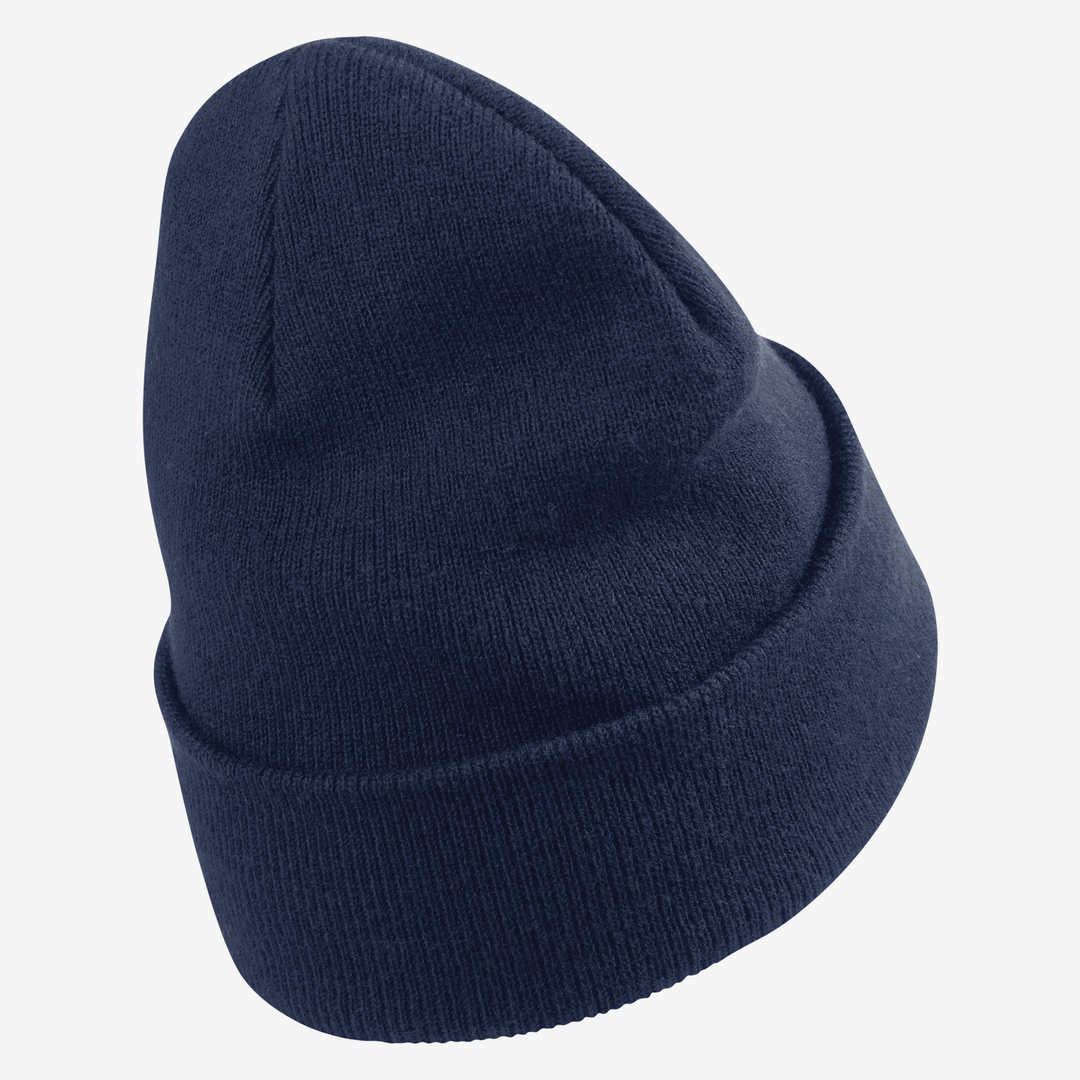 Bonnet Nike unisexe Team à revers bleu marine