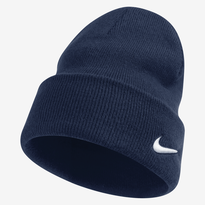 Bonnet Nike unisexe Team à revers bleu marine
