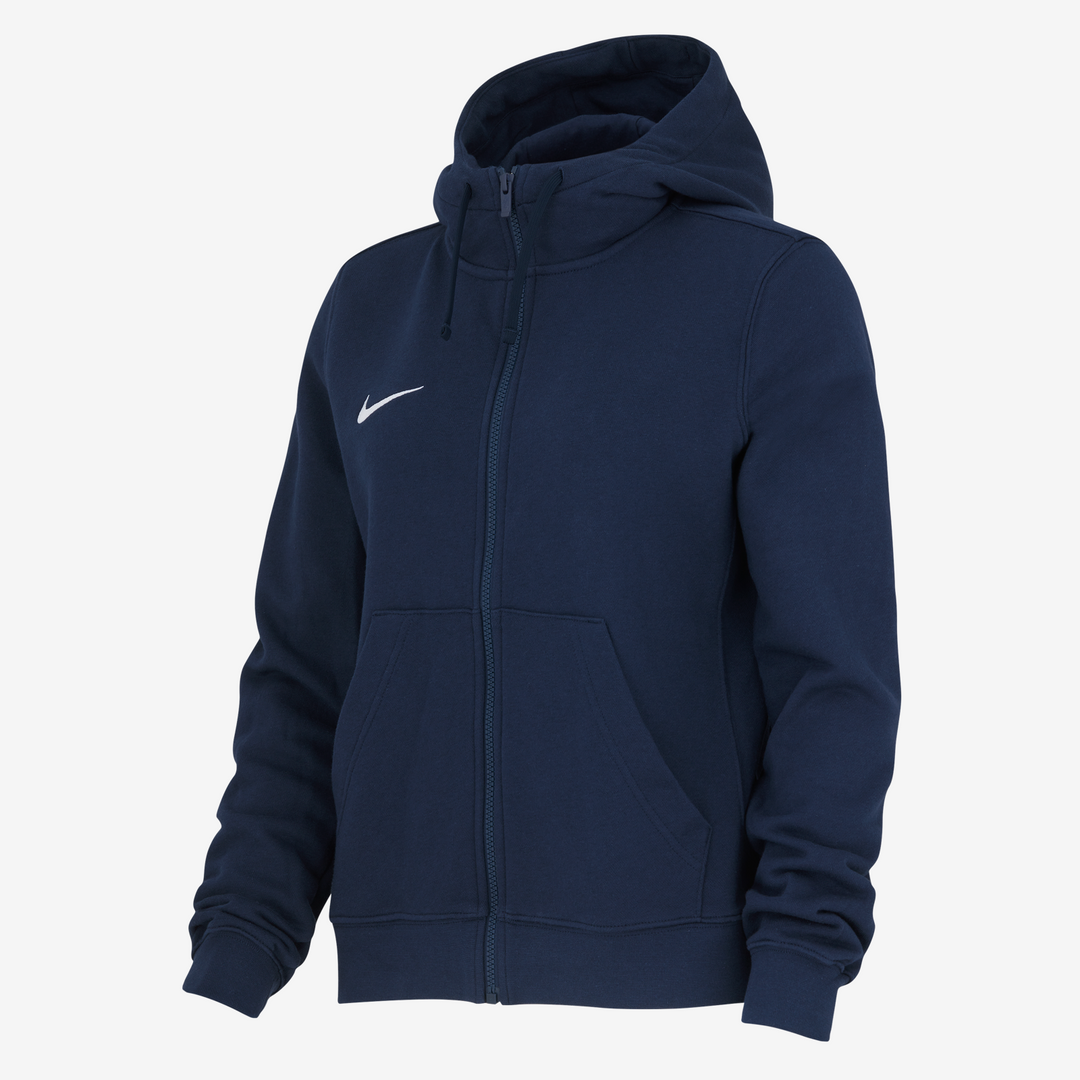 Sweat à capuche zippé Nike Team Club FT pour femme, bleu marine