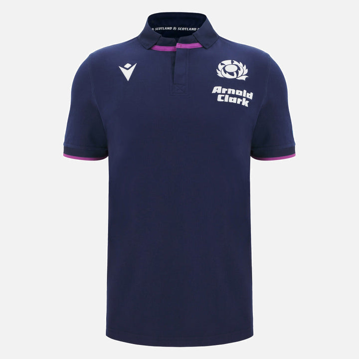 Maillot domicile de rugby Écosse Macron en coton à manches courtes 