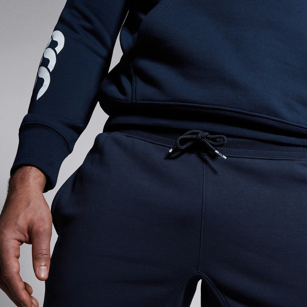 Pantalon à revers fuselés en polaire Canterbury bleu marine