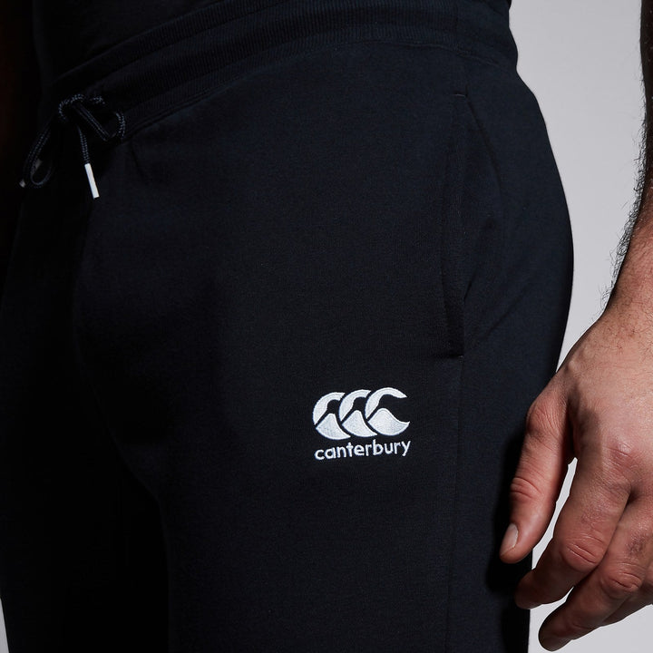 Pantalon à revers fuselés en polaire Canterbury noir