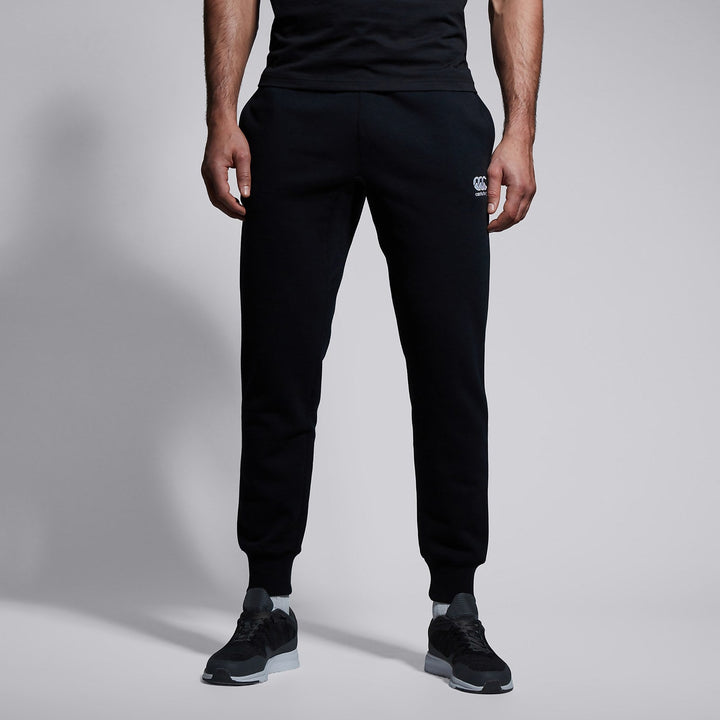 Pantalon à revers fuselés en polaire Canterbury noir