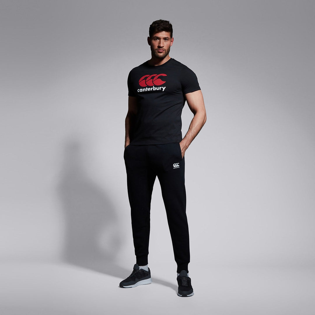 Pantalon à revers fuselés en polaire Canterbury noir