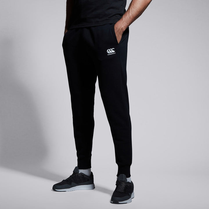Pantalon à revers fuselés en polaire Canterbury noir
