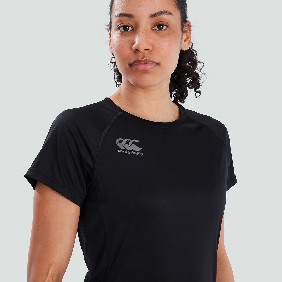 T-shirt Vapodri Super Light pour femme, noir/gris