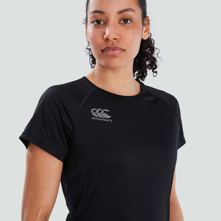 T-shirt Vapodri Super Light pour femme, noir/gris