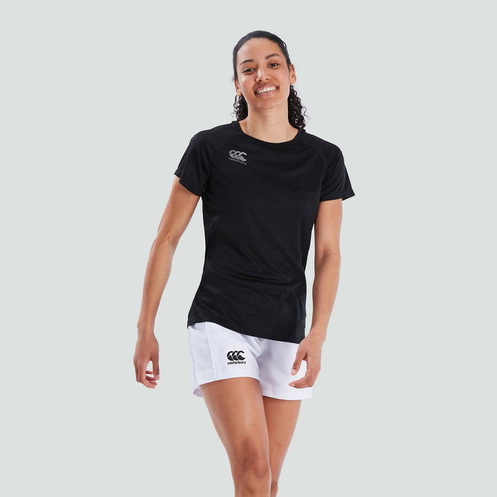 T-shirt Vapodri Super Light pour femme, noir/gris