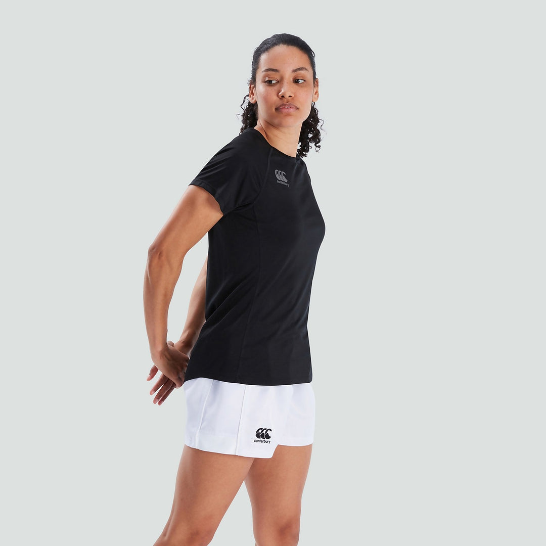 T-shirt Vapodri Super Light pour femme, noir/gris
