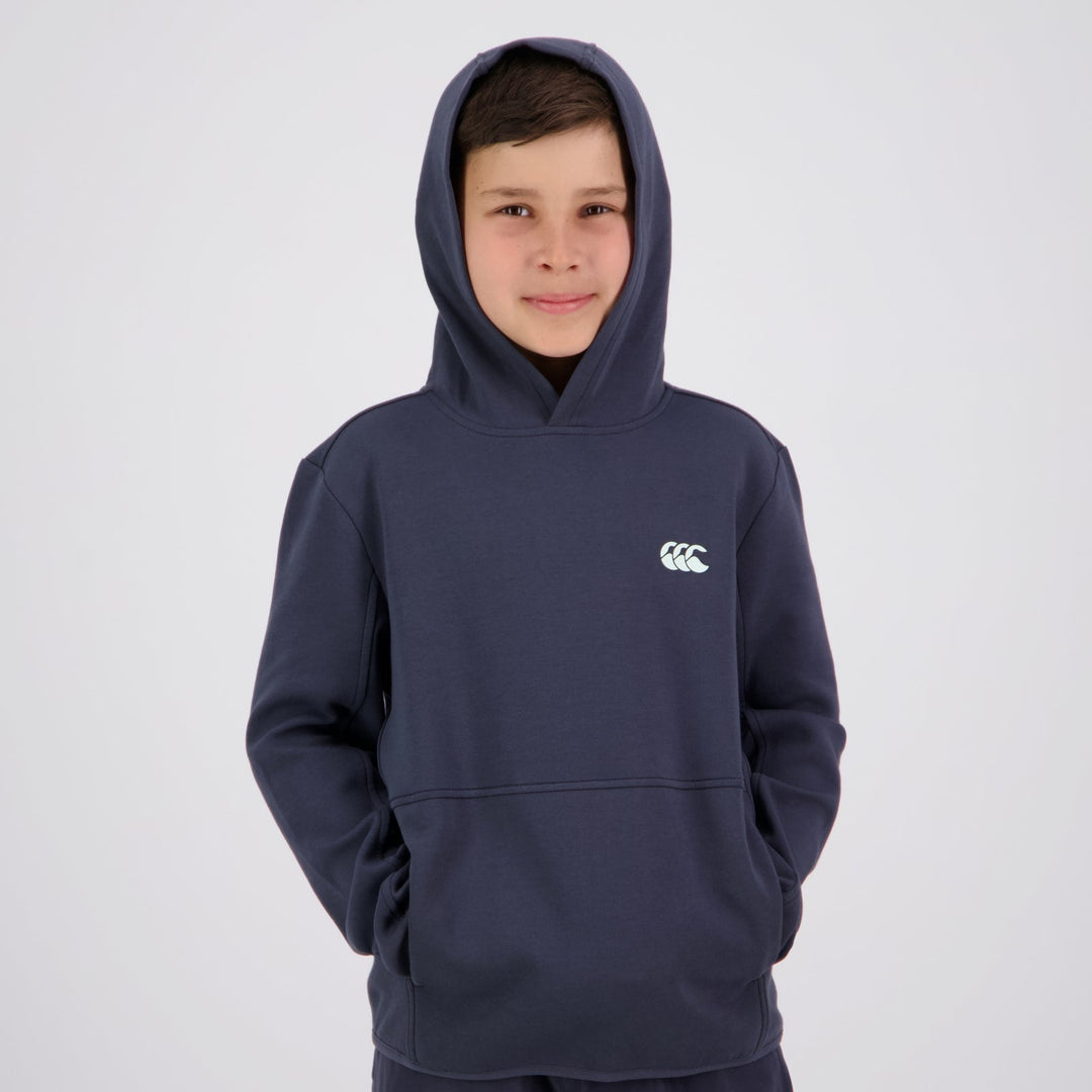 Sweat à capuche unisexe Canterbury Junior Tempo bleu marine 