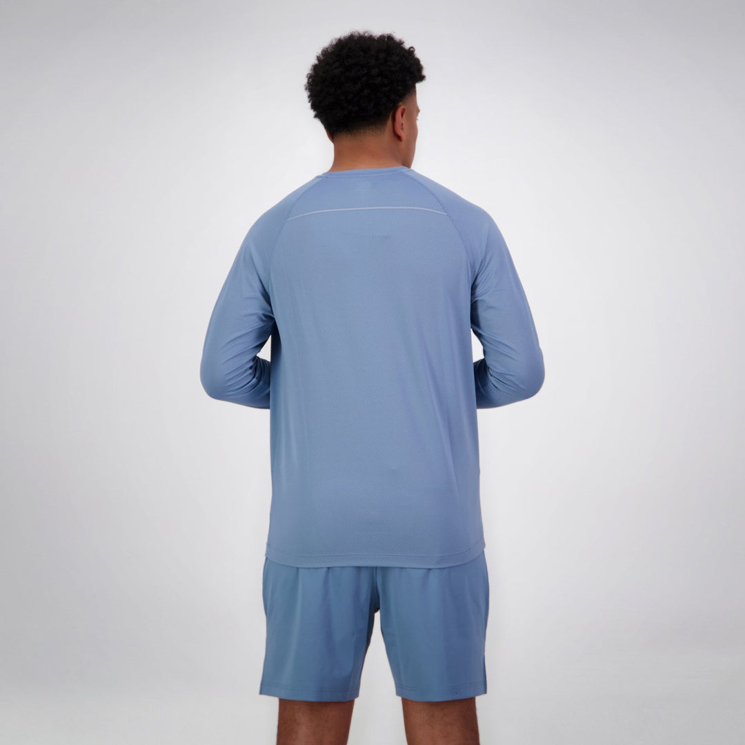 Canterbury Tempo+ Maglietta da allenamento a maniche lunghe da uomo, blu