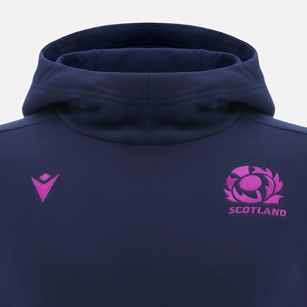 Sweat à capuche de voyage Macron Écosse Rugby 2025/26 pour enfants