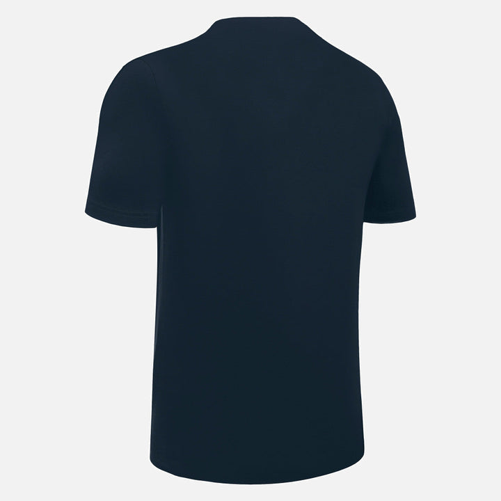 T-shirt Macron Boost Hero en coton pour adultes, bleu marine