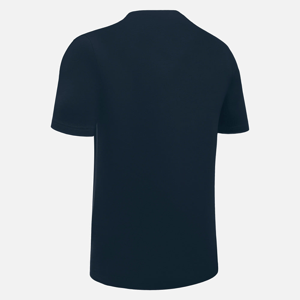T-shirt Macron Boost Hero en coton pour enfant, bleu marine