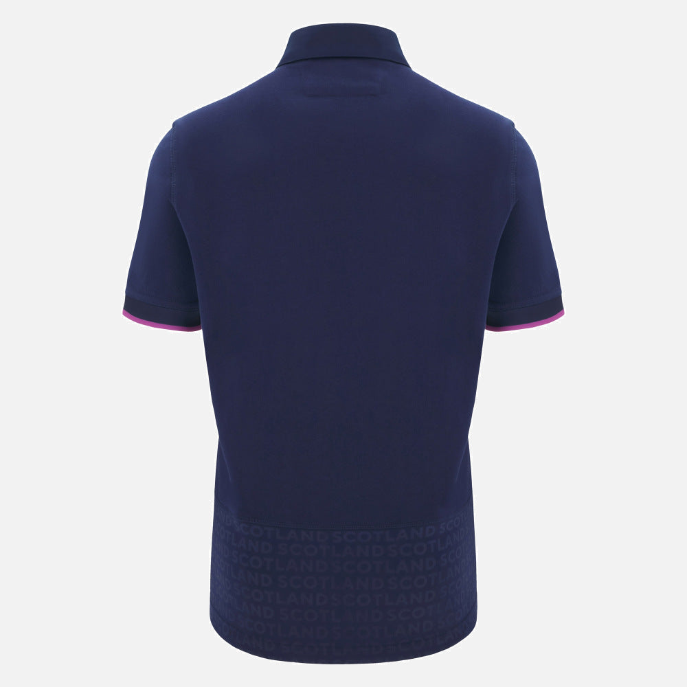 Maillot domicile de rugby Écosse Macron en coton à manches courtes 