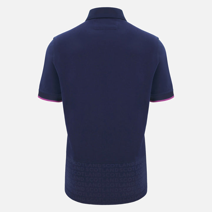 Maillot domicile de rugby Écosse Macron en coton à manches courtes 
