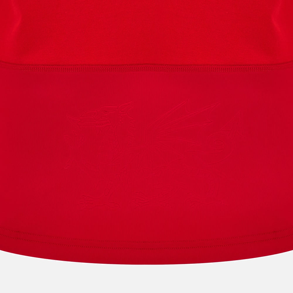 Maillot de rugby Macron Pays de Galles en coton à domicile pour homme