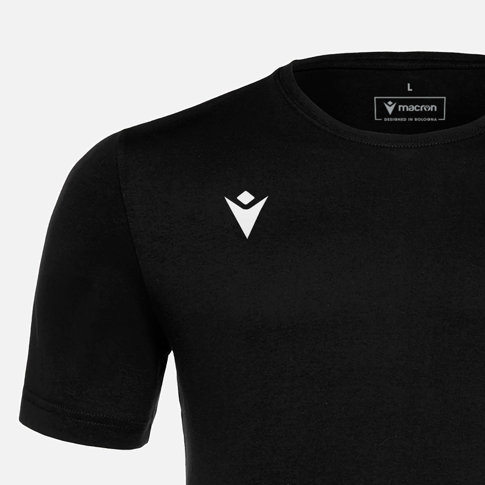 T-shirt Macron Boost Hero en coton pour enfant, noir