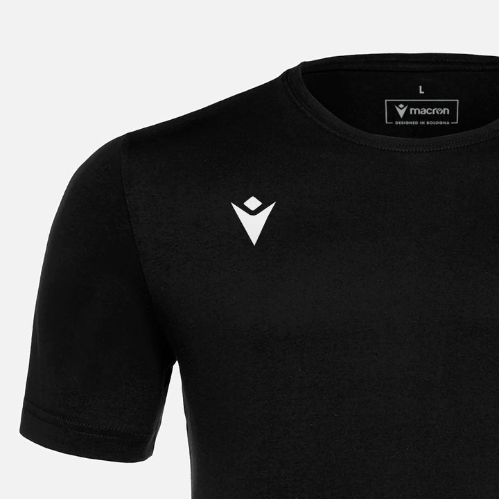 T-shirt Macron Boost Hero en coton pour enfant, noir