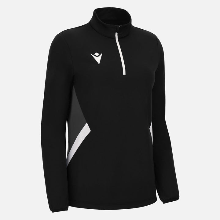 Haut Macron Maira 1/4 Zip Femme Noir