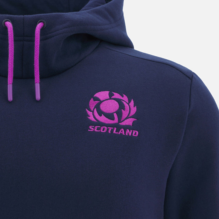 Sweat à capuche de voyage Macron Écosse Rugby 2025/26 pour homme