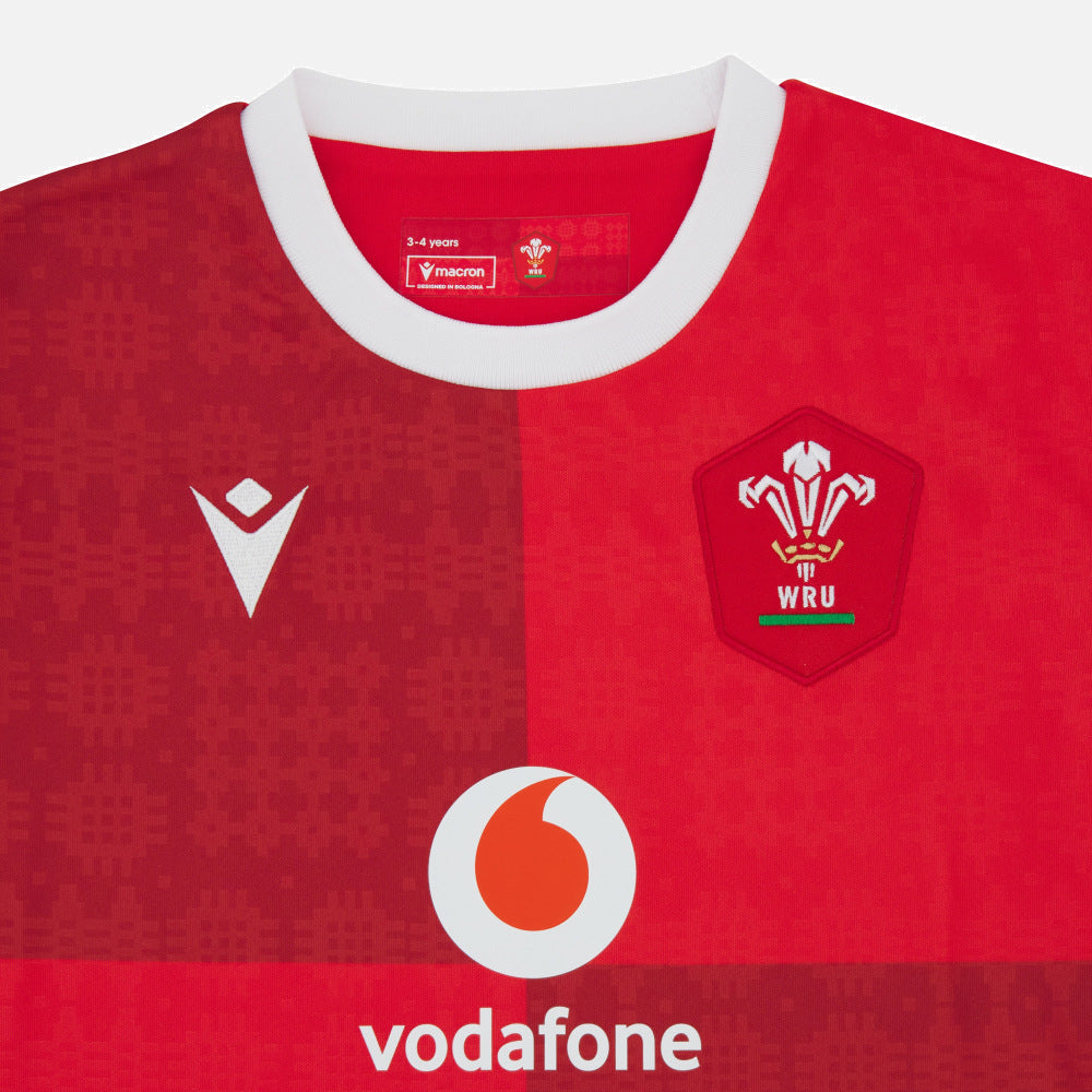 Maillot de rugby Macron Pays de Galles Réplique Domicile 2025/26 Enfant