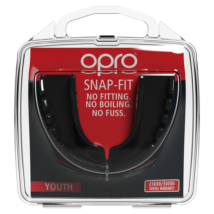Protège-dents OPRO Snap-Fit pour adultes, noir