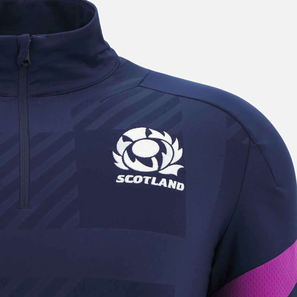 Haut d'entraînement Macron Scotland Rugby 2025/26 1/4 Zip pour enfant