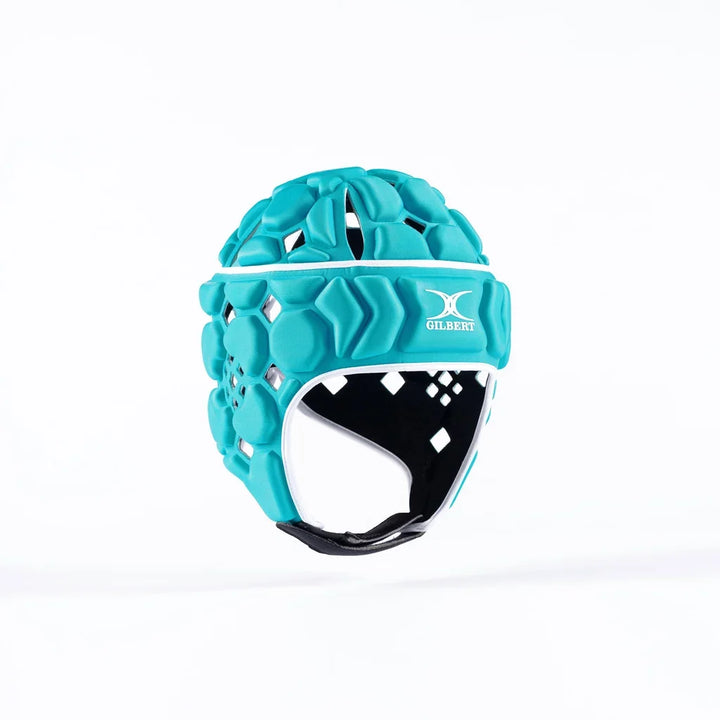 Gilbert Octane Scrumcap Aqua/White Senior