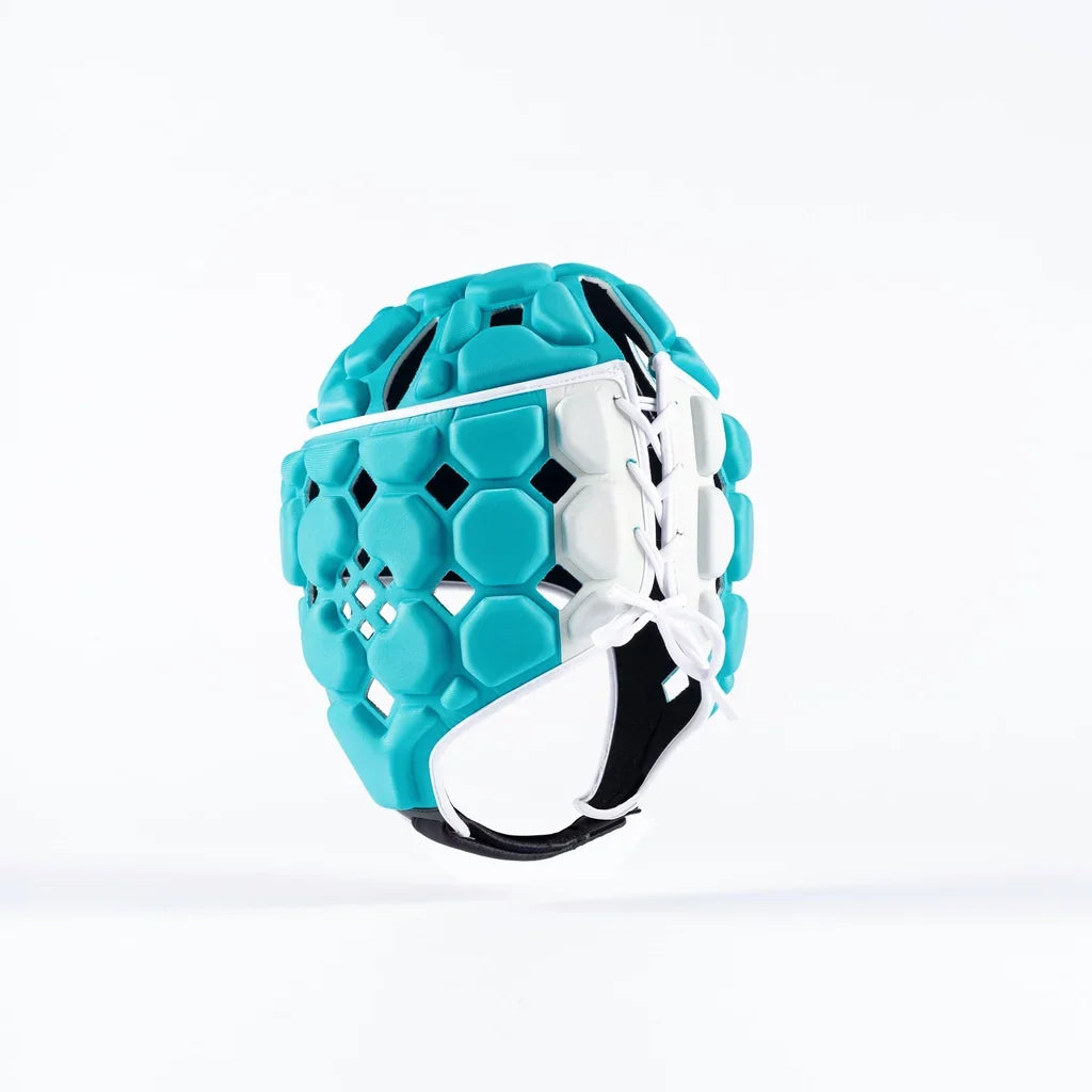 Gilbert Octane Scrumcap Aqua/White Senior