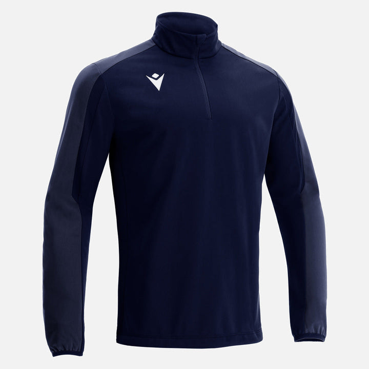 Maillot Macron Arno 1/4 Zip Senior Bleu Marine