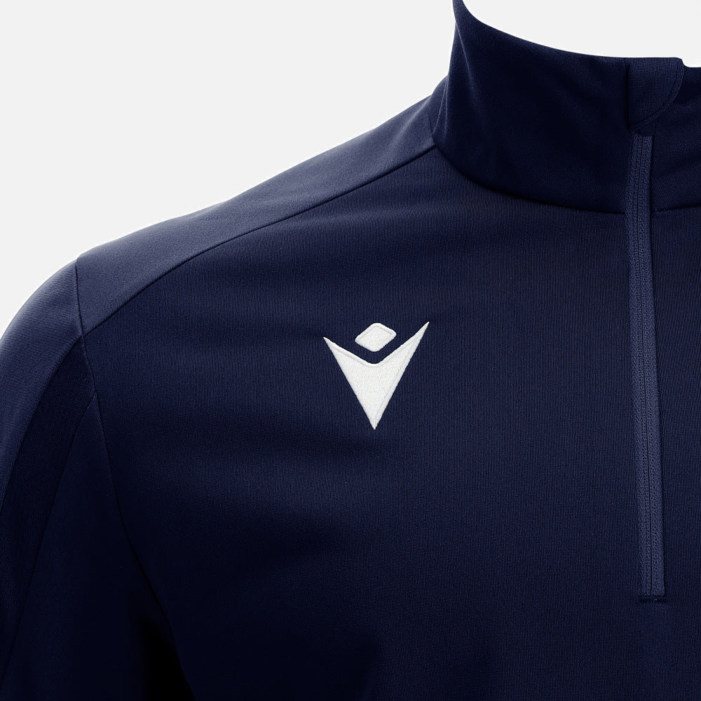 Maillot Macron Arno 1/4 Zip Senior Bleu Marine