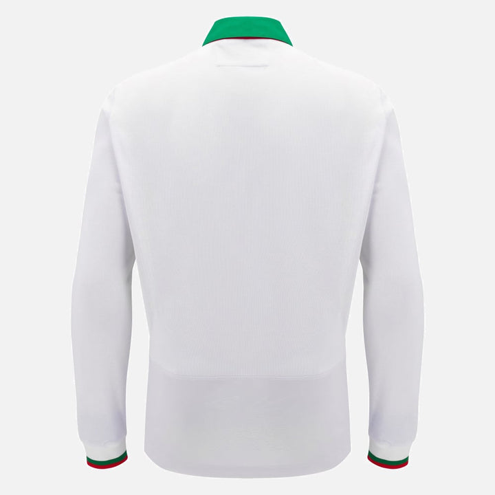 Maillot de rugby à manches longues Macron Pays de Galles extérieur en coton pour homme
