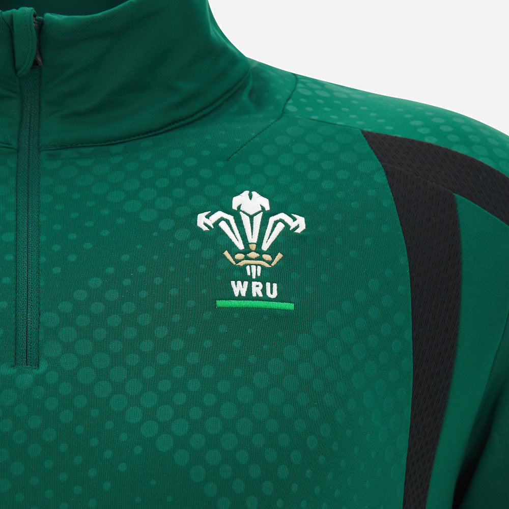 Macron Wales Rugby 2026/27 1/4 Zip Trainingstop Heren