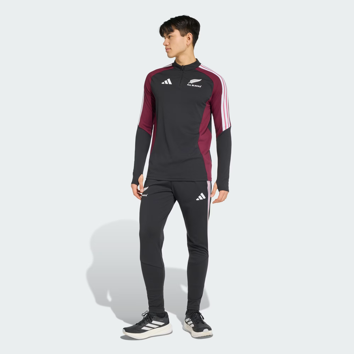 adidas All Blacks Training Top Heren Zwart Maroon