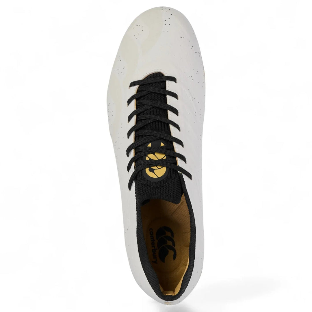 Chaussures de rugby Canterbury Stampede Groundbreak Elite SG blanches