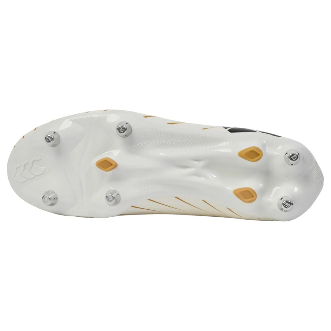 Chaussures de rugby Canterbury Speed ​​Falcon Team SG blanches