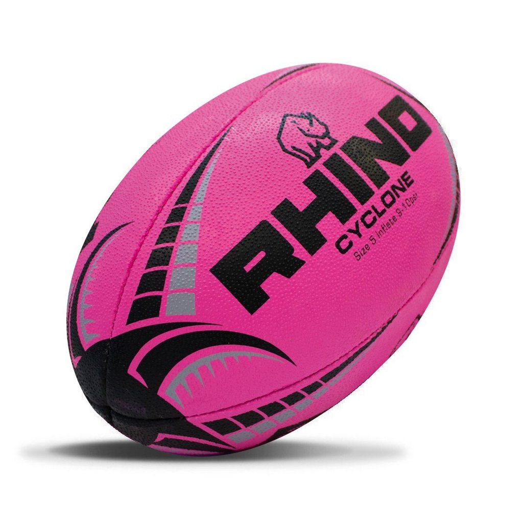 Rhino Cyclone Rugbybal Fluor Roze Maat 5