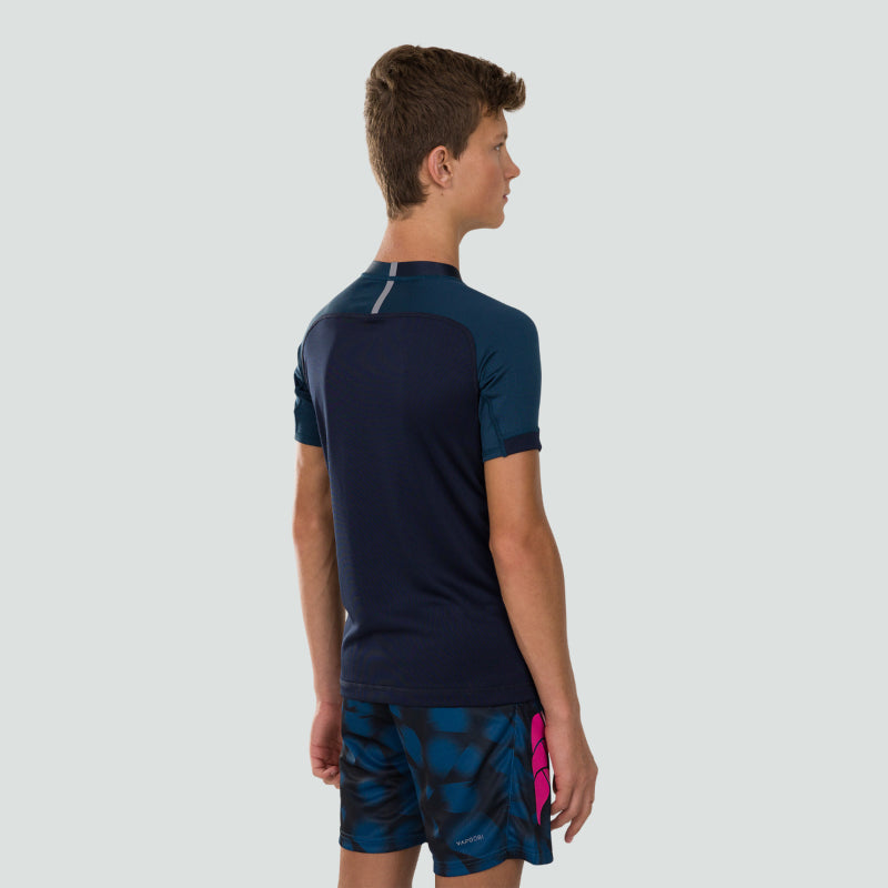 Maillot de rugby Canterbury Evader Junior Bleu marine