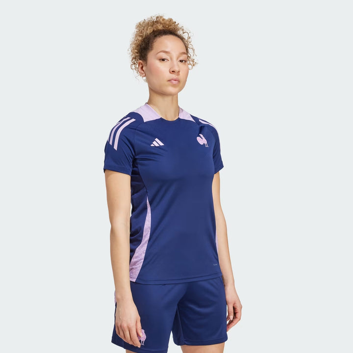 T-shirt adidas France Performance Femme Bleu