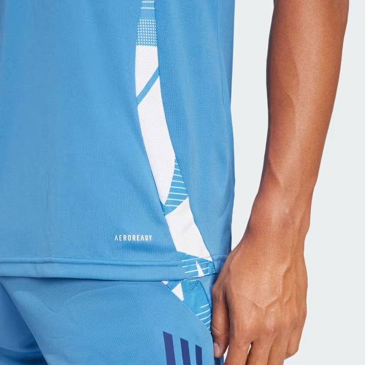T-shirt Adidas France Performance Homme Bleu Clair