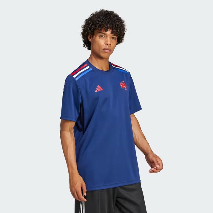 T-shirt Adidas France Rugby Domicile Supporter Homme