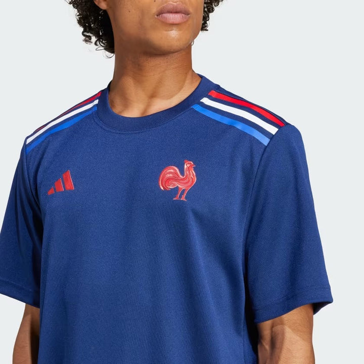 T-shirt Adidas France Rugby Domicile Supporter Homme