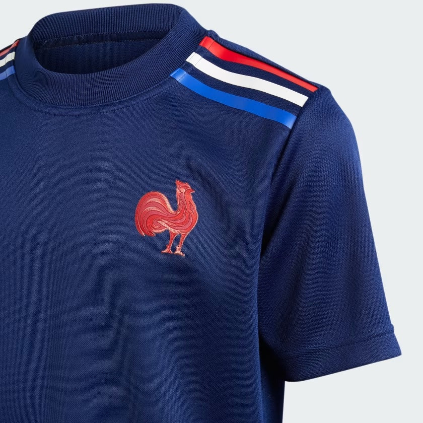 T-shirt Adidas France Rugby Domicile Supporter Enfant