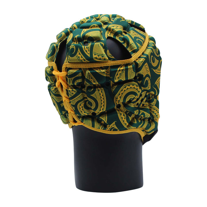 Casque Impact Rugby Tribal Vert/Or