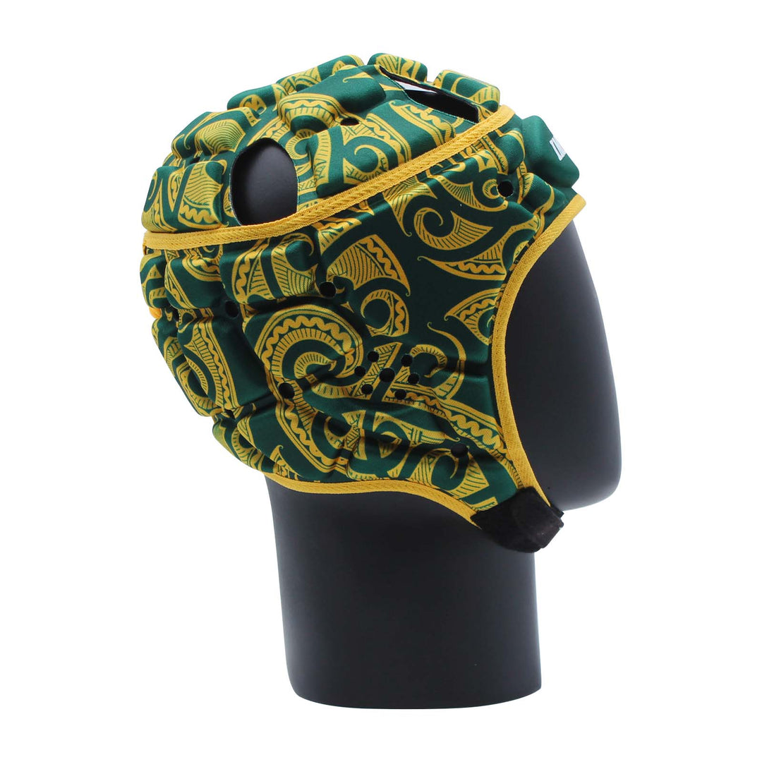 Casque Impact Rugby Tribal Vert/Or