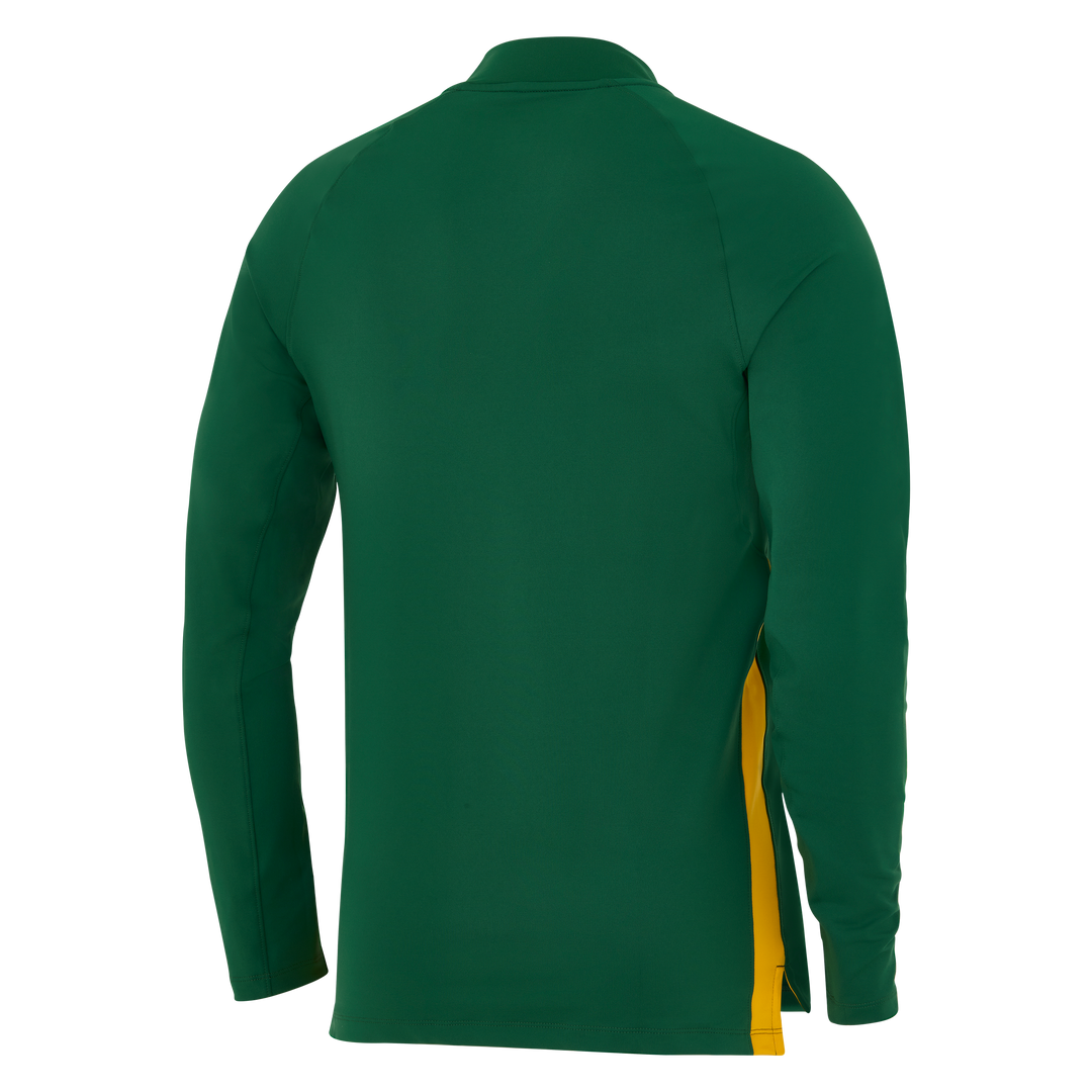 Haut d'entraînement Nike Springboks 1/4 Zip pour homme, vert gorge