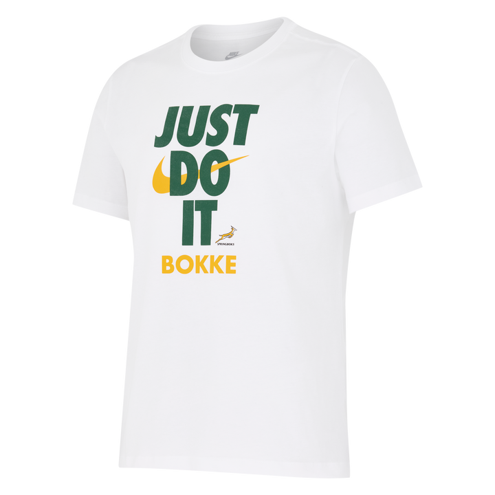 T-shirt Nike Springboks Just Do It pour homme, blanc
