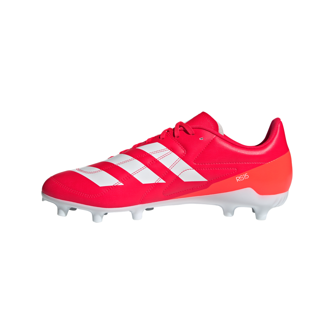 Chaussures de rugby Adidas RS15 FG Rouge lucide